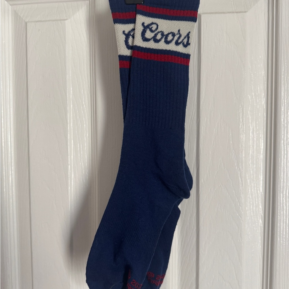 Blue Casual Coors Beer Socks